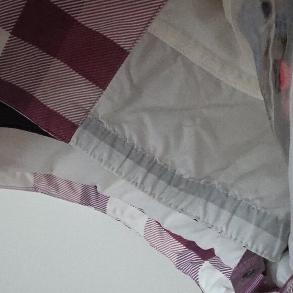 BURTON | Henna Snowboard Ski Jacket Plaid Purple White Womens Sz M - Picture 5 of 5